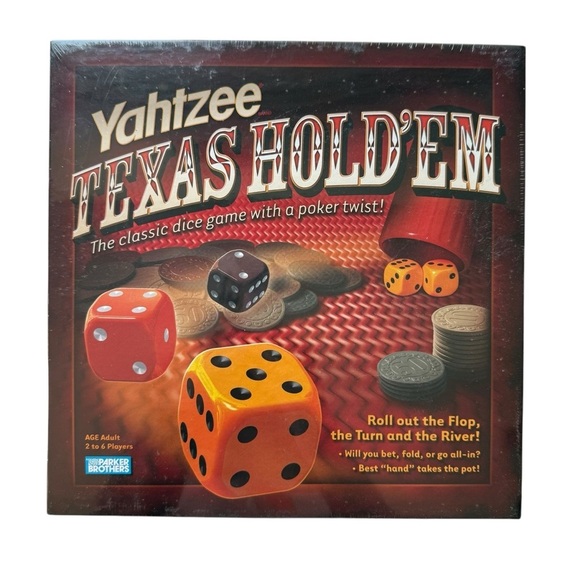 Hasbro Gaming Yahtzee Texas Hold'Em Board Game Brand New Parker Brothers - Picture 1 of 5